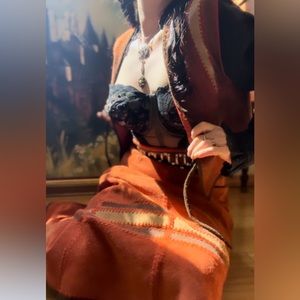 1970’s vintage suede vest and skirt set